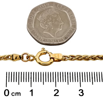 9ct Gold 10.3g 20 inch Spiga Chain